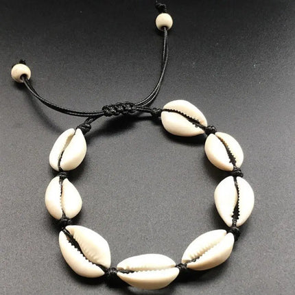 Hand Woven Shell Shaped Anklets 2024 Shell Starfish Shell Ankle Bracelet Beach Ankle Chains Man