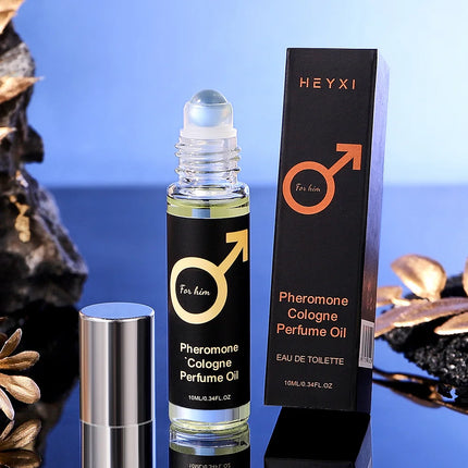Men's roll-on fragrance, long-lasting scent, cologne scent, emits a charming fragrance, suitable for dating and daily use