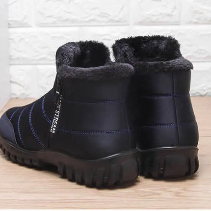 Winter shoes Men's sneakers Warm Cotton Zipper Snow Ankle Boots, Autumncasual shoes  Waterproof Snow Boots free shiping shoe