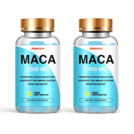 Maca Root Tablets for Men To Maximize Vitality and Performance Made with Black Maca, Ashwagandha,Black Pepper