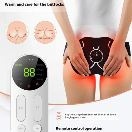 Gel-Free EMS Hip Sculptor,Hip Lift Trainer with Auto-Adhesion, Wireless Buttock Massage plasticity for Home Gym & Sensitive Skin