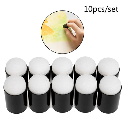 ●10Pcs Makeup Finger Sponge Daubers For Paint Ink Pad Stamping Chalk Reborn Art Tools