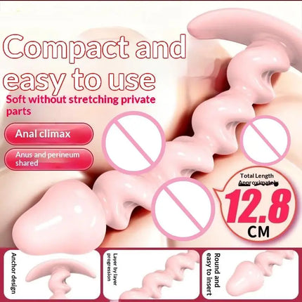 New 1Pcs Hand-held TPE Pussy Butt Plug Sex Toys Sexy Accessories Adult Tools Femboy Porno Products 18+
