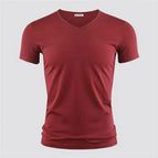 Red V-neck / 5XL / China Mainland