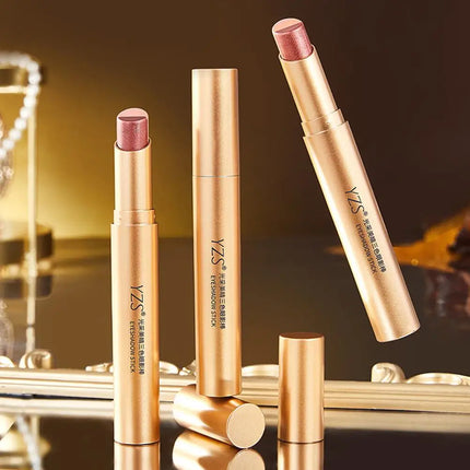 Glitter Eyeshadow Stick Three-Color Contouring Eyeshadow Makeup Eyeshadow Crayon Eyeshadow Pencil Eye Shimmer Stick For Women