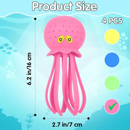 Octopus Water Balls Sensory Stress Relief Floating Pool Toys for Kids Water Splash Ball Swim & Bath Toys Outdoor Activity & Game
