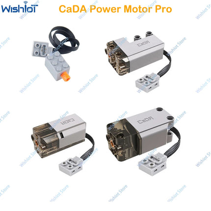 CaDA MOC Power Servo Motors Pro Compatible with Legoeds Building Blocks Power Functions Car Truck Model Upgrate Technical Parts