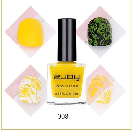 10g(Bottle) Tranfer Stamping Nail Polish-Stamping Plates Polish Stamping Gel Milti Color Painting Oil Lacquer Varnish 0.35FL.OZ
