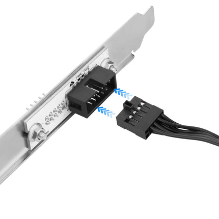 RGEEK 30cm Motherboard External Power Switch HDD LED Restart Button Extension Power Cable for PC Case Chassis PCI Baffle