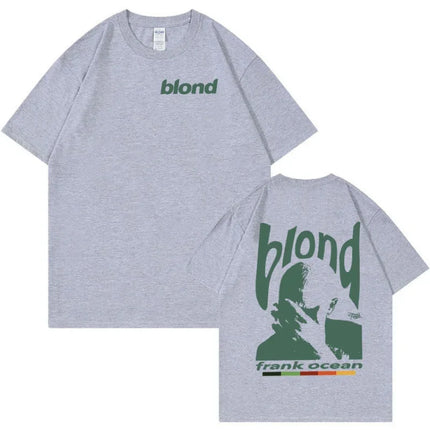 Rapper Frank Retro Graphic T-Shirt Men's Women Hip Hop Ocean Album Clothing T-Shirts Y2k Unisex Blond Fashion T-shirt