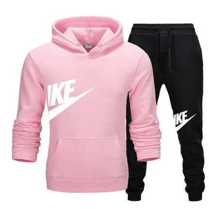 Fashion Outdoor Jogging 2-Piece Set For Men, New Autumn Winter Hooded Sweatshirt And Long Pants Casual Sportswear