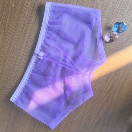 Transparent Mesh Men's Boxer Briefs - Breathable Ultra-Sexy Underwear Perfect for Casual Wear & Special Nights