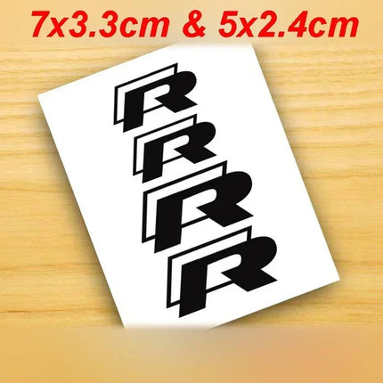 4Pcs Car Brake Caliper Stickers for Volkswagen VW Rline R Line GTI Golf 4 5 6 7 Polo Passat Bora Jetta Tiguan Touareg Decorative