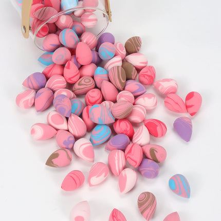 10/20/30/50/100Pcs Mini Makeup Sponge Set, Dual-Use Wet/Dry Beauty & Blenders for All Skin Types