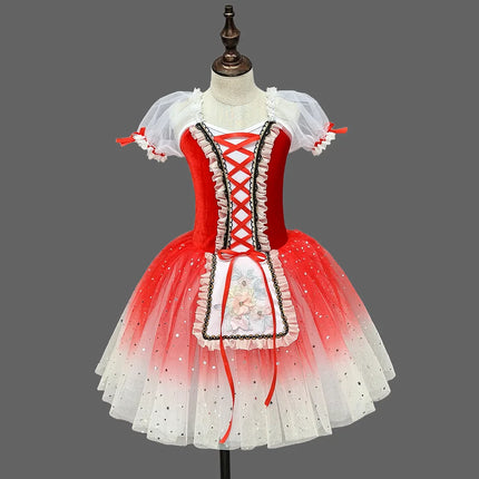Children's Ballet Skirt Girls' Dance Skirt School Dance Programs Ballerina Costumes Stage Group Performance Costumes