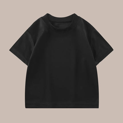 1pc Summer Quick Drying Boys Girls Tee Fashion Tops Children Short Sleeve T-shirts Child Loose Casual Solid T-shirt Baby Clothes