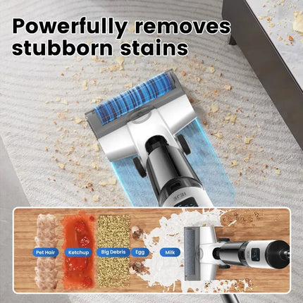 Washing machine suction and mop washing machine, household wireless sweeping and mopping automatic cleaning three-in-one