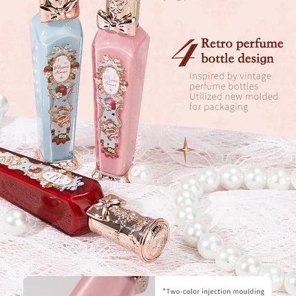 Flower Knows Strawberry Rococo Series Cloud Lip Cream Lip Gloss Long Lasting Velvet Lip Tint Lipstick for Women Cosmetic