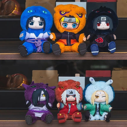 Original TOPTOY EAKI Naruto Cute Beast Party Series 2 Trendy Blind Box Toys Collectible Kawaii Plush Doll Hanging Ornament Gift