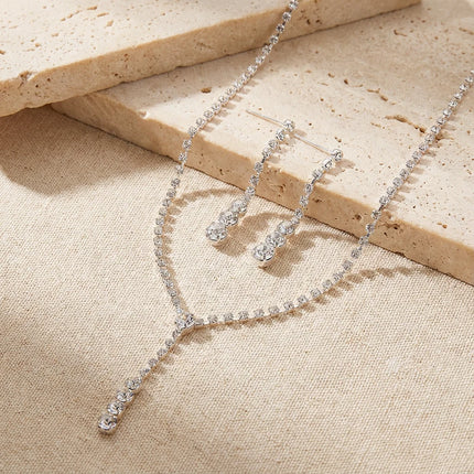 Luxury Bridal Pearl Jewelry Sets for Women Silver Color Crystal Leaf Necklace Earrings Wedding Prom Party Accessories 2026 Trend