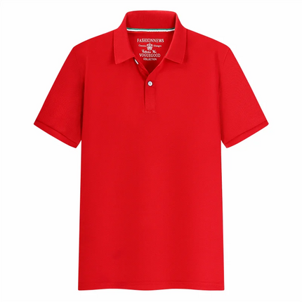 Summer Solid Color Outdoor Casual Lapel Short-sleeve Daily Business Short-sleeve Tops 2024 New Unisex Polo Shirts