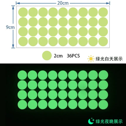 Luminous Dots Glow Wall Sticker Fluorescent Home Kid'S Room Diy Self-Adhesive Decorative Glow In The Dark Decals 2026 Christmas