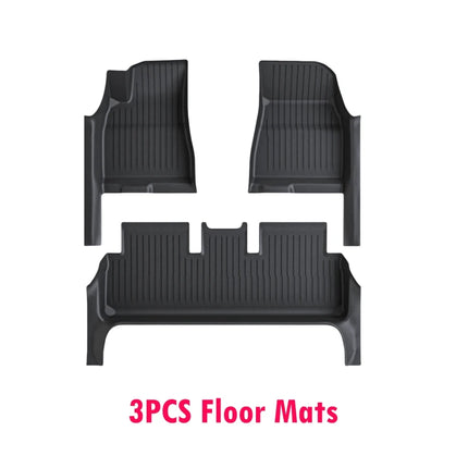 For Tesla Model 3 Highland 2026 2025 Floor Mats with Door Sill Protector Full Cover Floor Liners with Front Rear Cargo Liner
