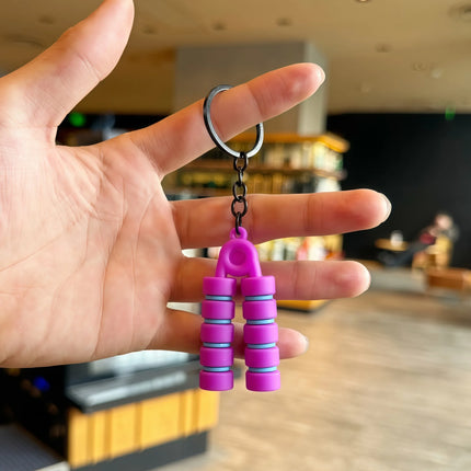 1PC Niche Design DIY Keychain, Classic and Simple Arm Strength Bar Keychain, Pendant Pendant Pendant for Women's Fashion, Luggage Key Pendant, Holiday Gift Decoration