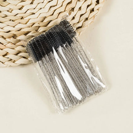 50-100PCS Crystal Eyelash Brush Combs Professional Eye Lash Extension Mascara Wands Makeup Beauty Tool for Eyelashes