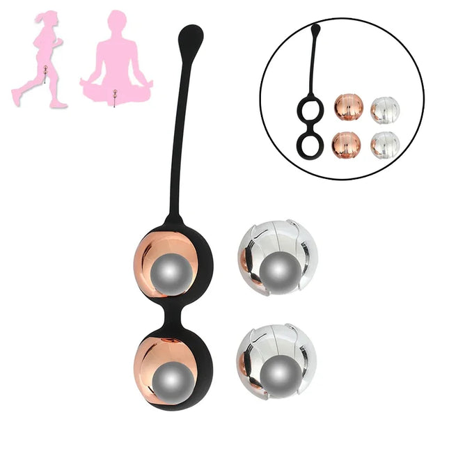 Metal Kegel Ball Shrink Vaginal Ball Geisha Ben Wa Ball Tightens Female Vaginal Muscles Sacred Female Sex Machine
