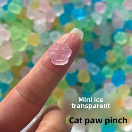 50pcs Mini Cat Paw Taiyaki Squishy Toy - Stress Relief Fidget Sensory Toys for Kids Adults,  Anti-Anxiety Squeeze Squishies Gift