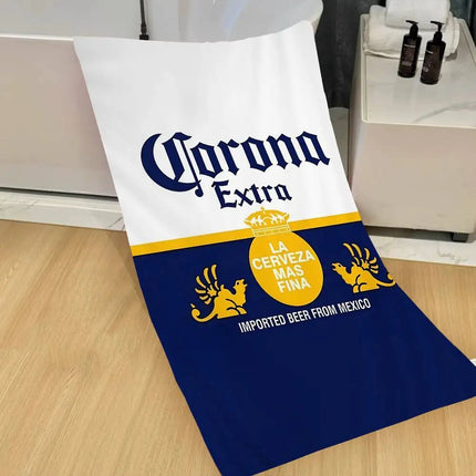 Corona Extra Beer Microfiber Beach Towel Absorbent Quick Dry Soft Yoga Swimming Resort Mountain Climbing Towel