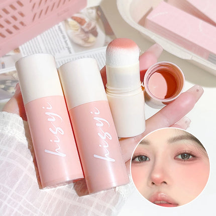 Cloud Soft Matte Blush Stick for a vibrant, brightening, natural bare makeup look, enhancing flawless skin tone