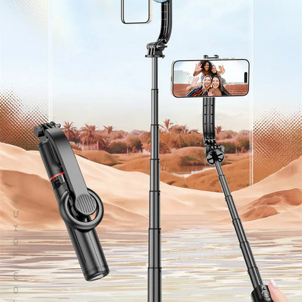 Magnetic Extendable Selfie Stick Tripod Holder Stand with Bluetooth Wireless Remote for Magsafe IPhone Android Portable Mount