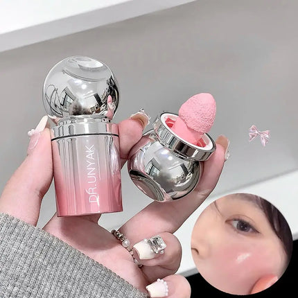 Velvet Liquid Blush Matte Sponge Head Blusher Natural Lasting Brighten facial Contour Blush Tint Makeup