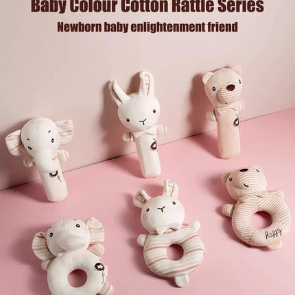 1PCS 0-6 months Baby Hand Shaker Newborn Comfort Toy Baby 0-1 Year Old Toy Baby Stick and Round Rattle
