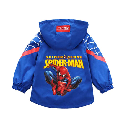 Children's Mickey Hooded Jacket 1-10 Years Autumn Boy's Windbreaker Zipper Hoodie Baby Boys Birthday Present Jacket Cosplay Coat