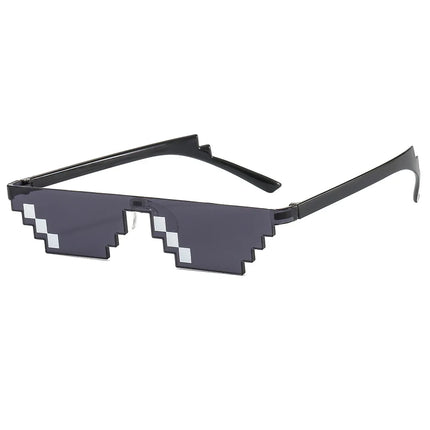 Pixel Mosaic Sunglasses Men Women Funny Retro Fashion Eyewear Unisex Birthday/Party Cosplay Gamer Robot UV400 Sun Glasses