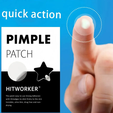 400/800pcs Hydrogel Acne Patch, Black Star and Round Cover Acne Patch, a skin care gift for men and women on Valentine's Day