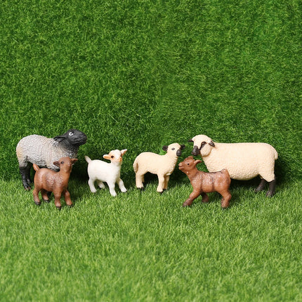 Realistic Farm Animal Shropshires Merino Sheep Goat Argali Antelope Gazella Waterbuck Model Figures Birthday Christmas Toys Gift
