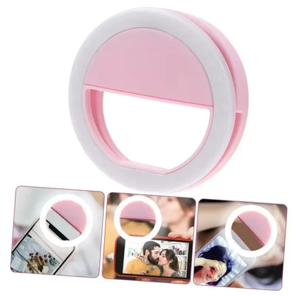 1-4pcs LED Selfie Ring Fill Light Cell Phone Third Gear Fill Light USB Charge Portable Beauty Flash Photo Beauty Light Live