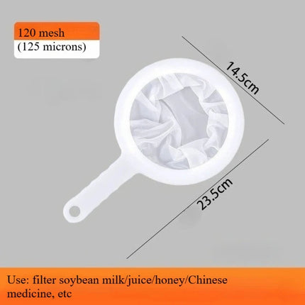 Nylon Ultra-fine Filter Mesh Sieve Soy Juice Coffee Milk Food Strainer Spoon Kitchen  Gadgets 120/200/400 Mesh Filter