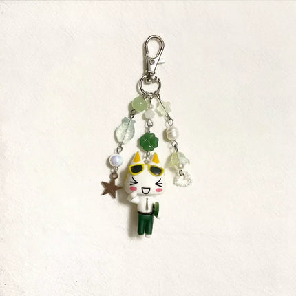 Toro Inoue charms cute Keychains|Cute Cat Bag Charm|Handmade Animal Keychain | Gift For Her