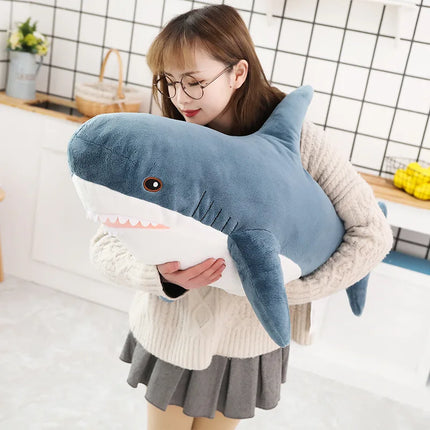 Hot Huggable Big Size Shark Plush Toy Soft Stuffed speelgoed Animal Reading Pillow for Birthday Gifts Cushion Gift For Children