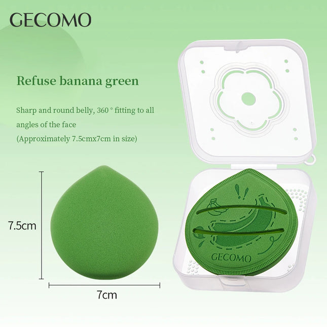 GECOMO Creative Makeup Powder Puff Wet And Dry Dual-use Sponge Thick Soft & Skin-friendly Beauty Puff Cute