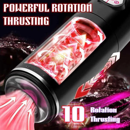 Automatic Male Masturbator Telescopic Rotation Adult Masturbator Cup Penis Pump Vibrating Thrusting Rotating Blowjob Sex Toys 18