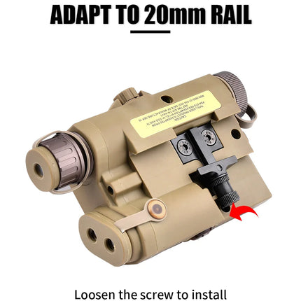 Tactical ATPIAL (LA-5C/PEQ UHP) Ultra High Power AN/PEQ-15 Scout LED Fit 20MM Rail Hunting Outdoor strong light flashlight