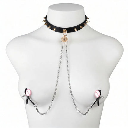 LEZEE Squeeze Nipple Clamps Metal Breast Clips Nipples Teasing Breast Enhancer Pleasure Device Chest Stimulator Sex Toys Women