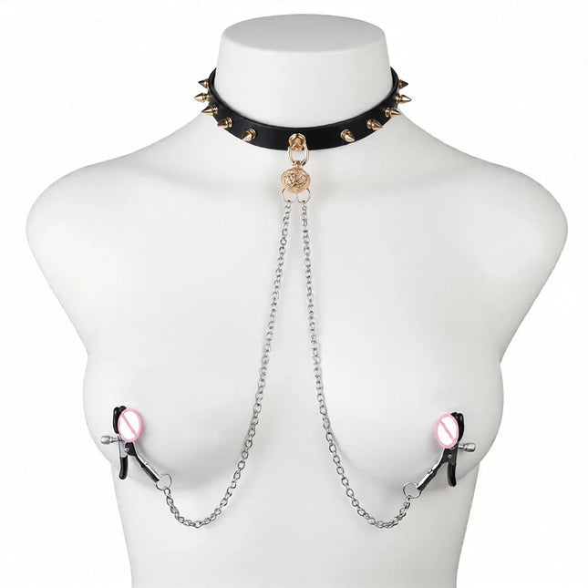LEZEE Squeeze Nipple Clamps Metal Breast Clips Nipples Teasing Breast Enhancer Pleasure Device Chest Stimulator Sex Toys Women