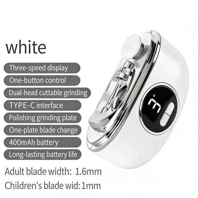 Electric automatic nail clippers, manicure, polishing trimmers, suitable for children, adults and the elderly